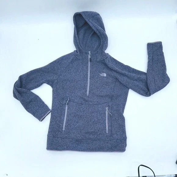 The North Face Fleece Hoodie M 1/4 Zip Pullover Gorpcore Athleisure Women - Picture 2 of 9